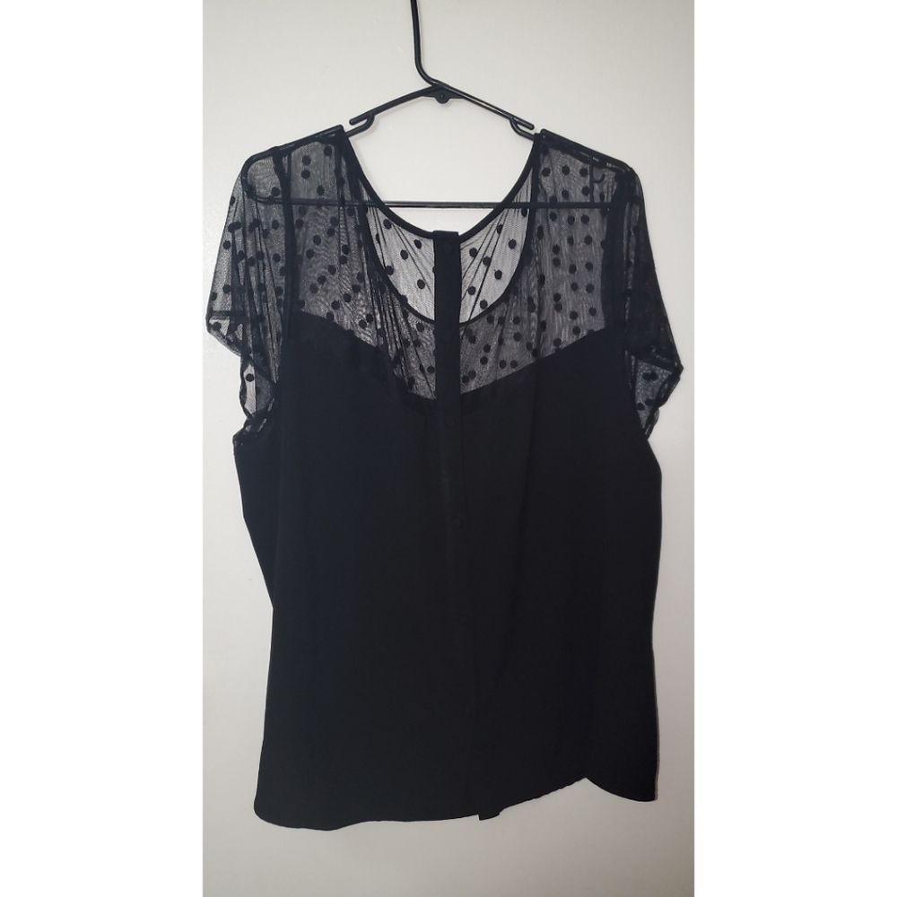 Back Button down blouse